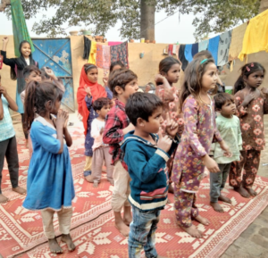 Sharing word of God Childrens