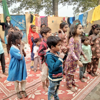 Sharing word of God Childrens